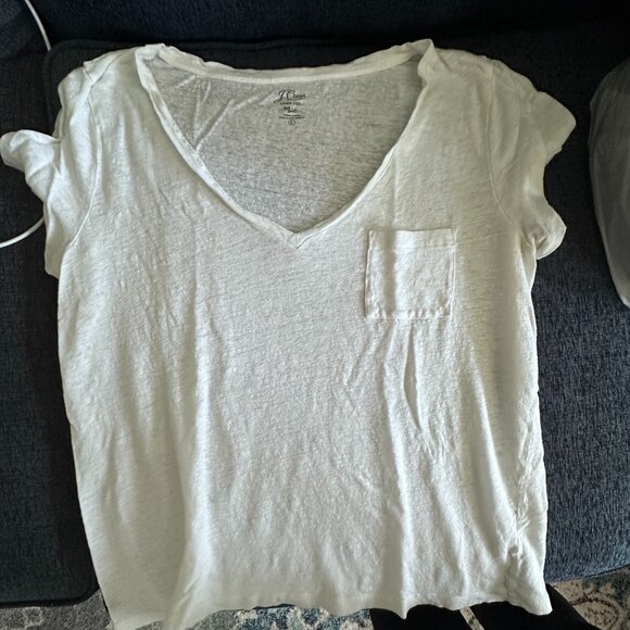 White Linen Tee - Picture 1 of 1